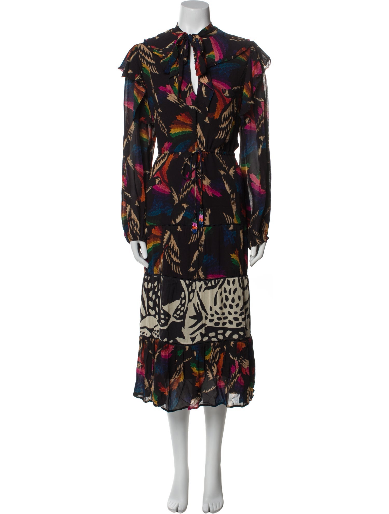 Farm Rio Printed Midi Length Dress
