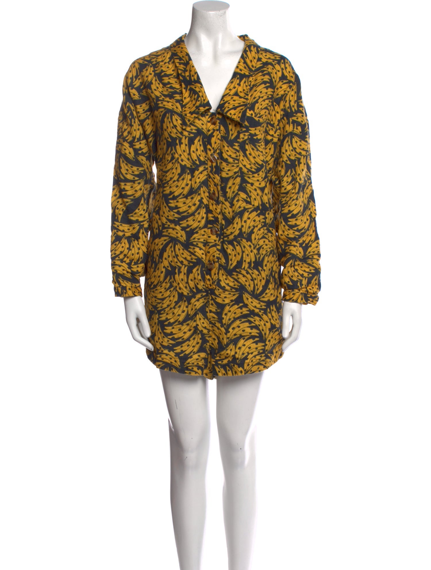 Farm Rio Linen Printed Romper