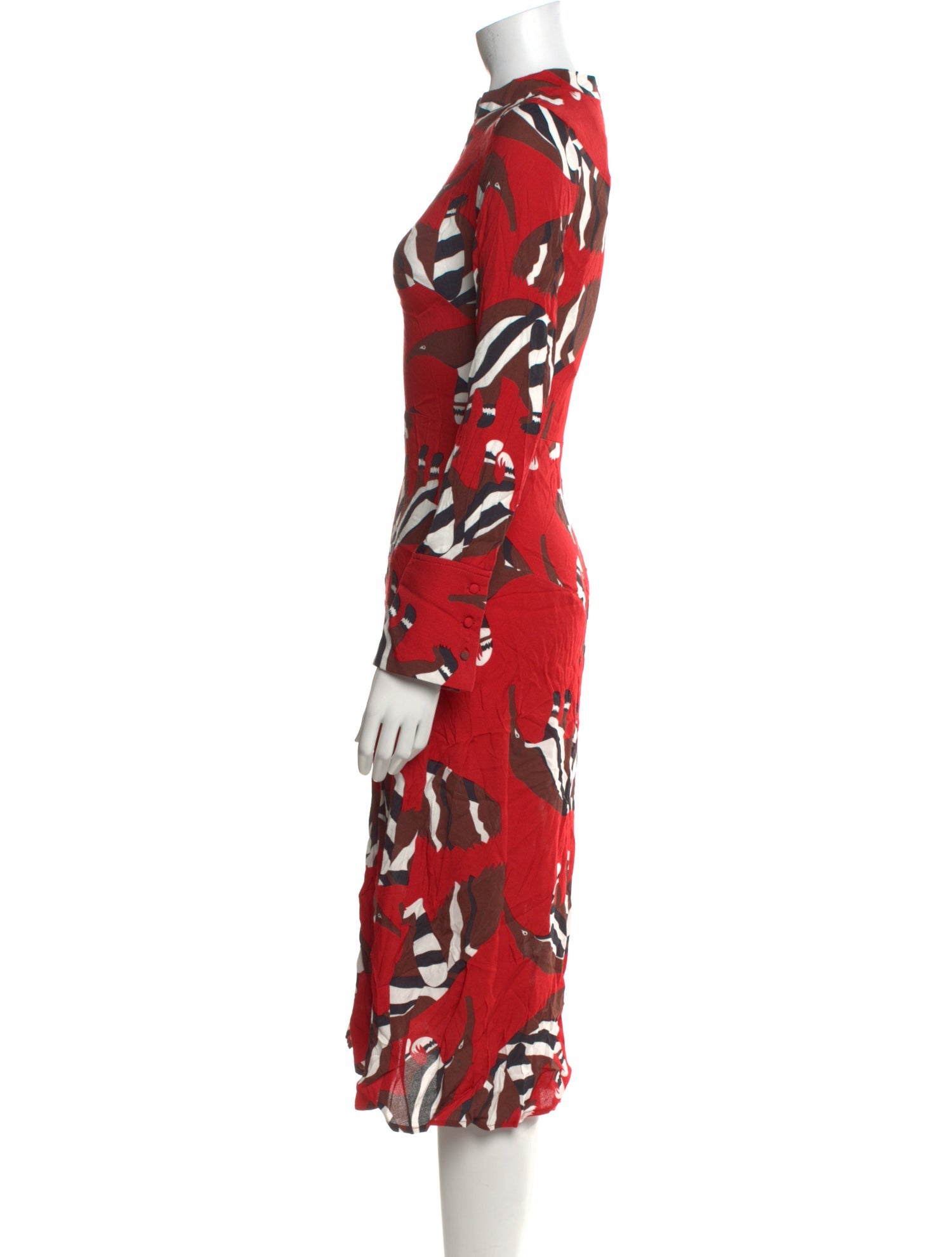 Farm Rio Printed Midi Length Dress