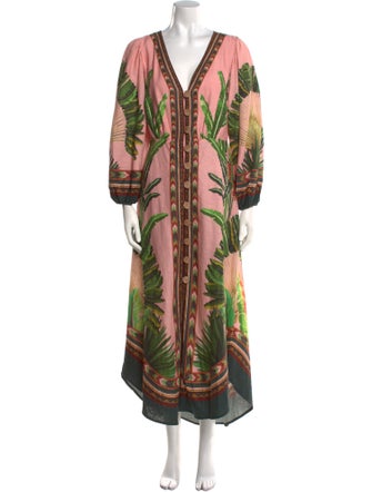 Farm Rio Linen Long Dress