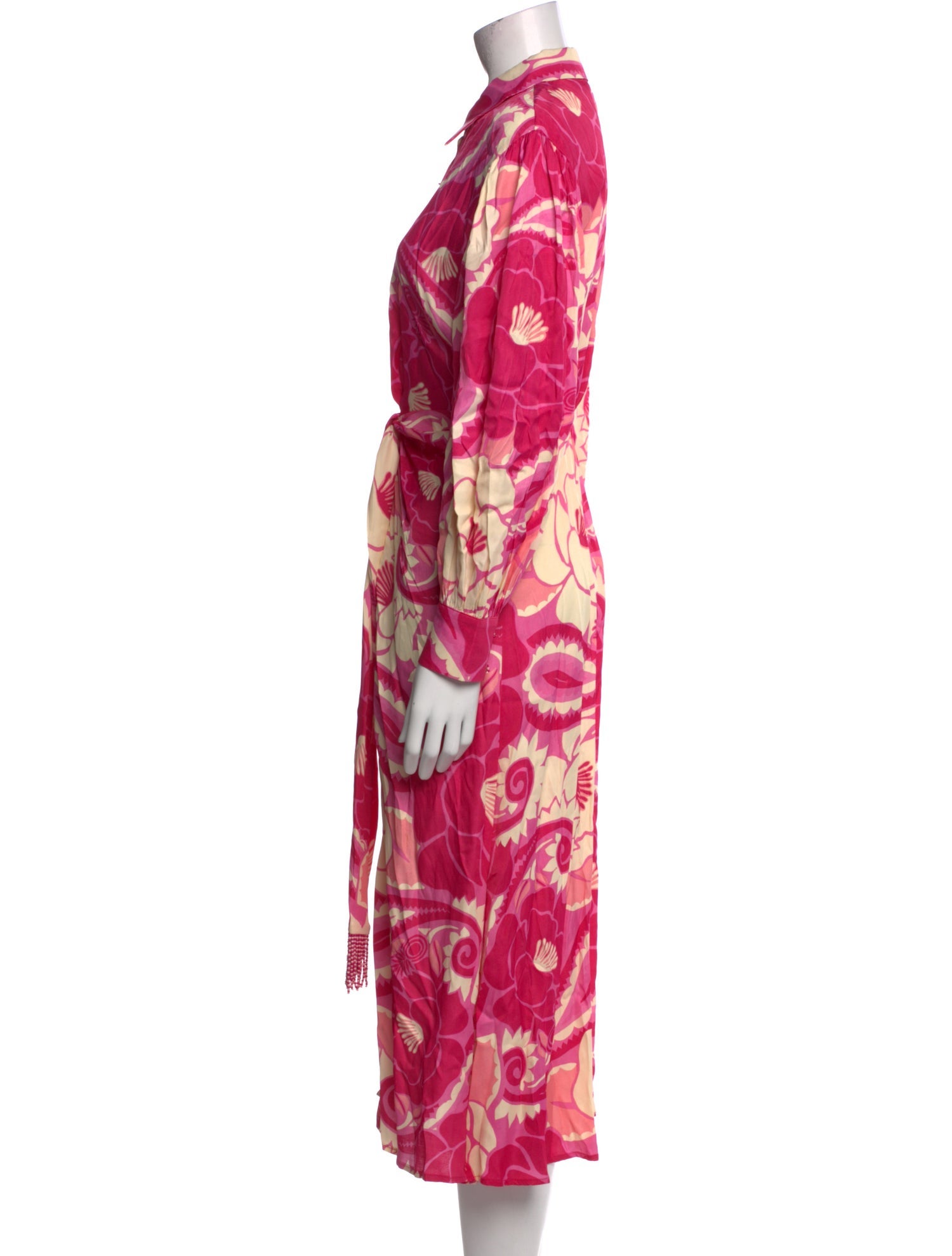 Farm Rio Floral Print Midi Length Dress