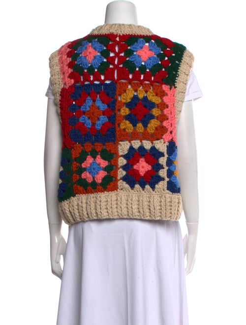 Farm Rio Printed V-Neck Sweater