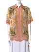 Farm Rio Silk Printed Button-Up Top w/ Tags