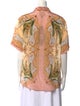 Farm Rio Silk Printed Button-Up Top w/ Tags