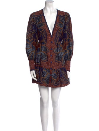 Farm Rio Paisley Print Mini Dress