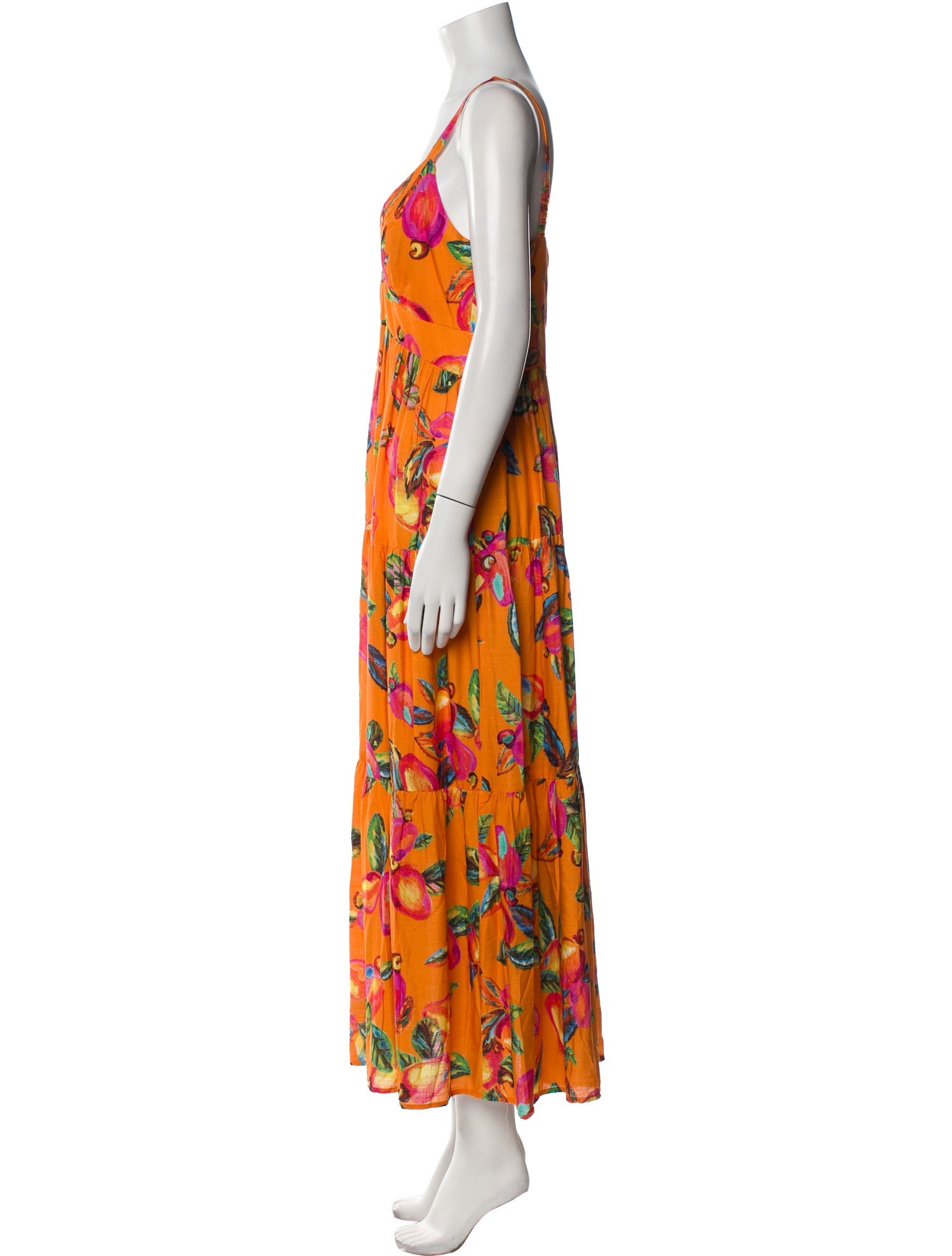 Farm Rio Floral Print Long Dress