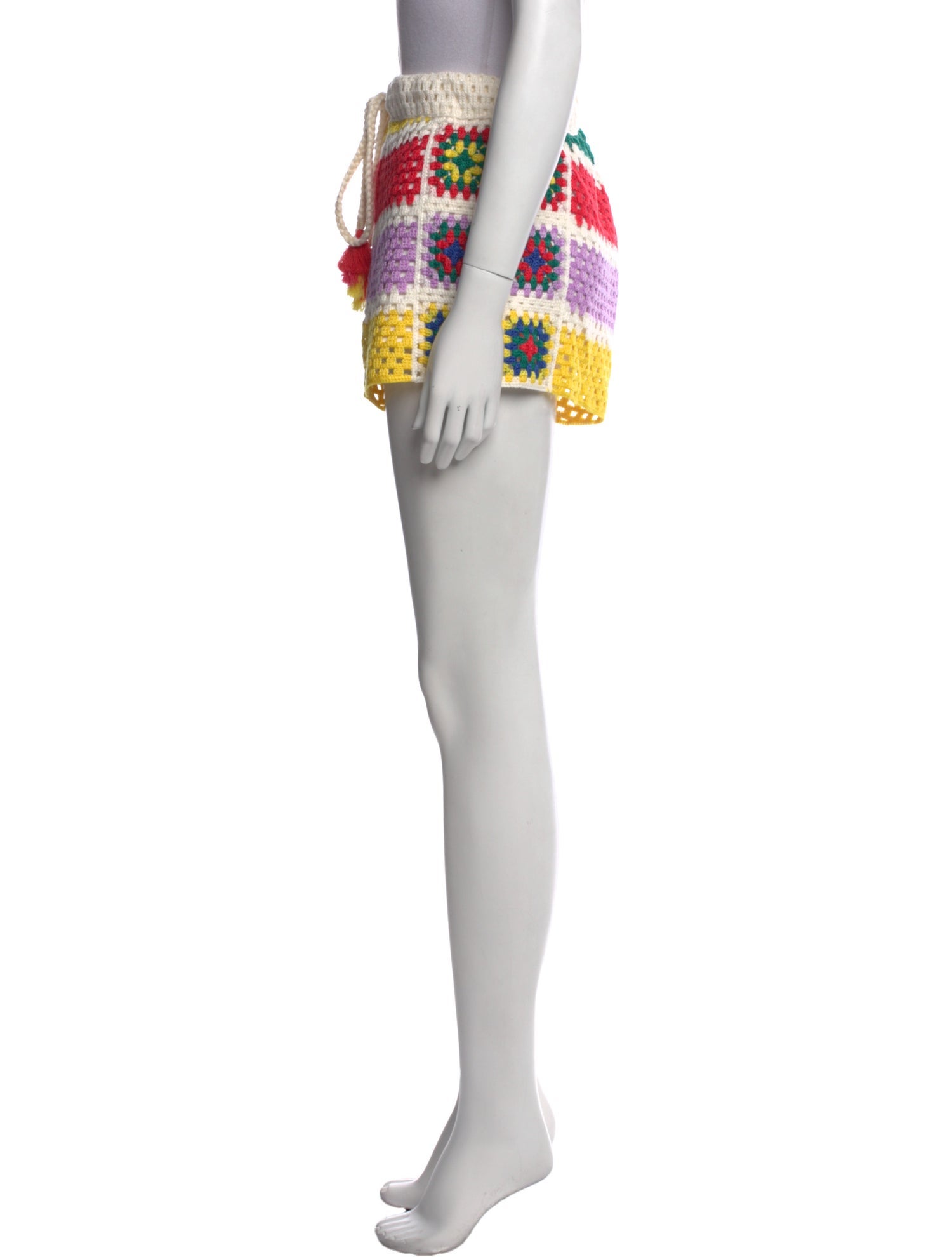 Farm Rio Lace Pattern Mini Shorts