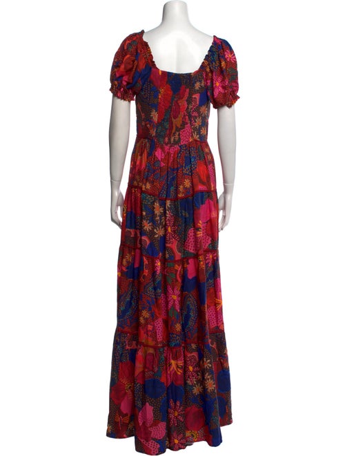 Farm Rio Floral Print Long Dress