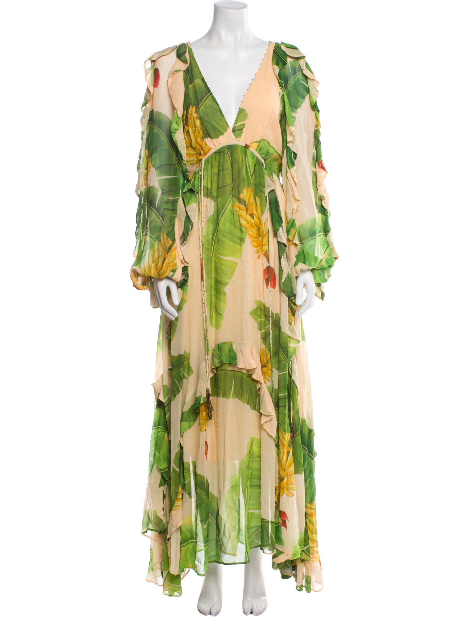 Farm Rio Floral Print Long Dress