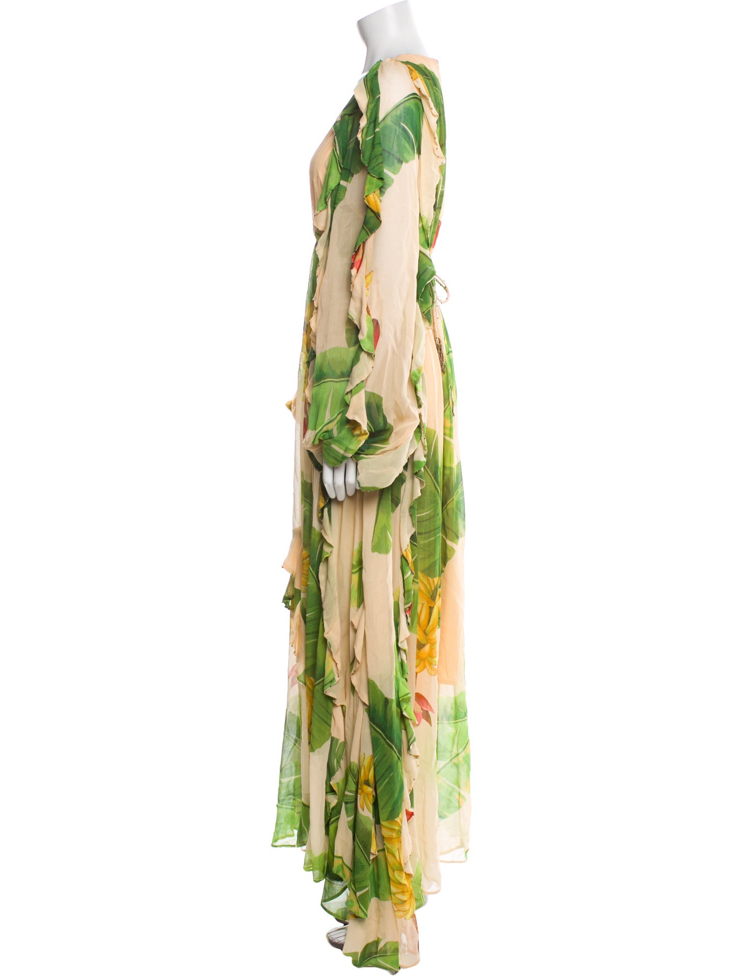 Farm Rio Floral Print Long Dress