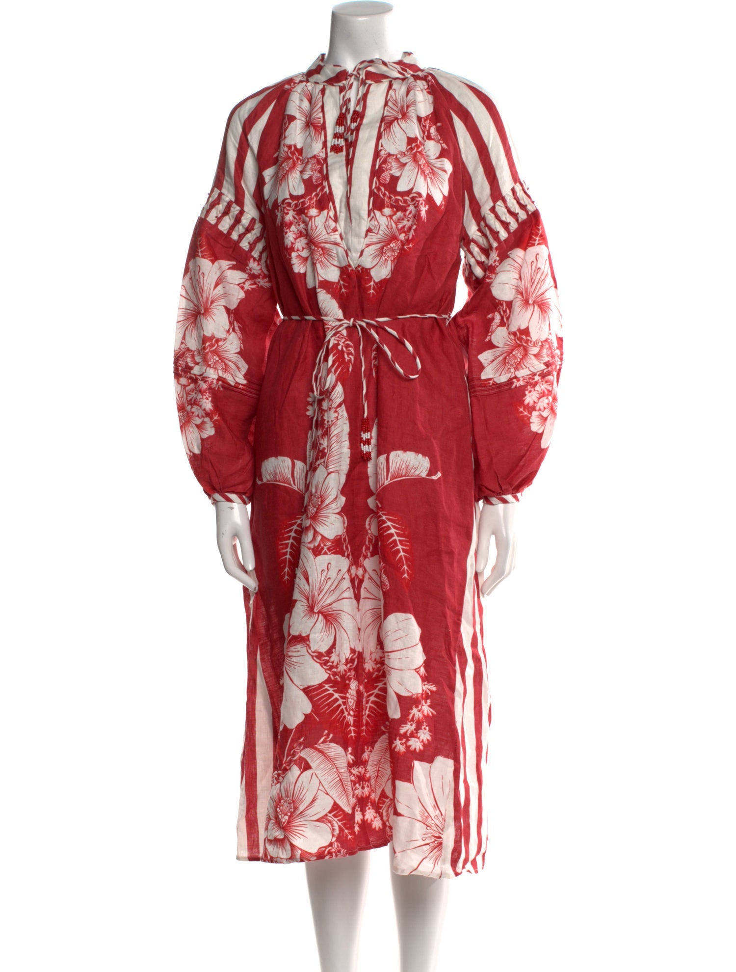 Farm Rio Linen Midi Length Dress w/ Tags