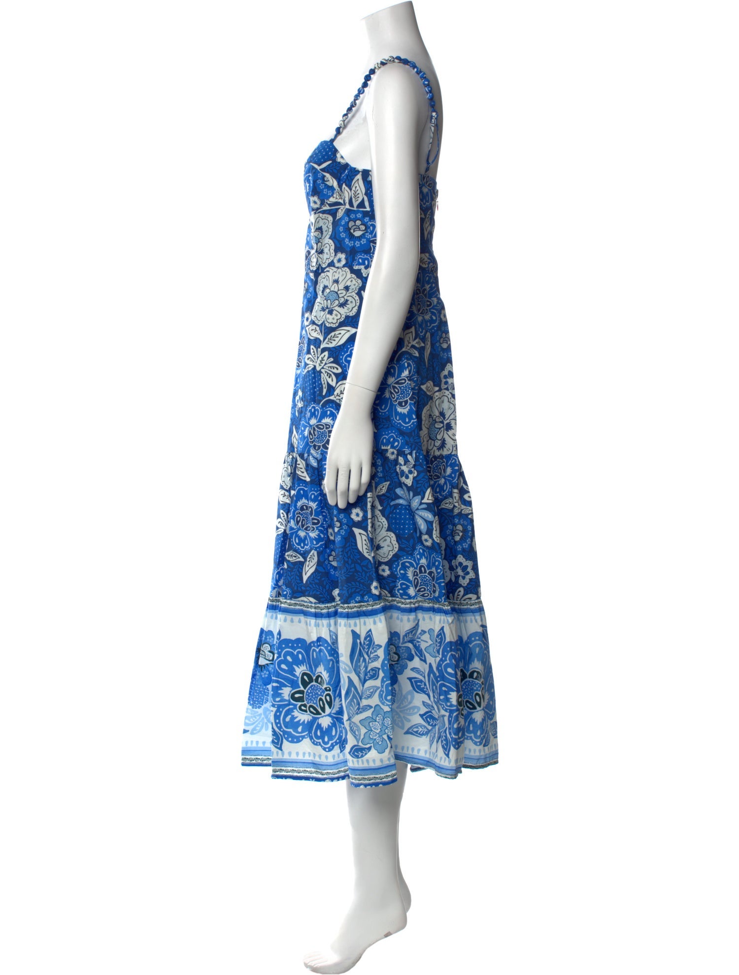 Farm Rio Floral Print Midi Length Dress