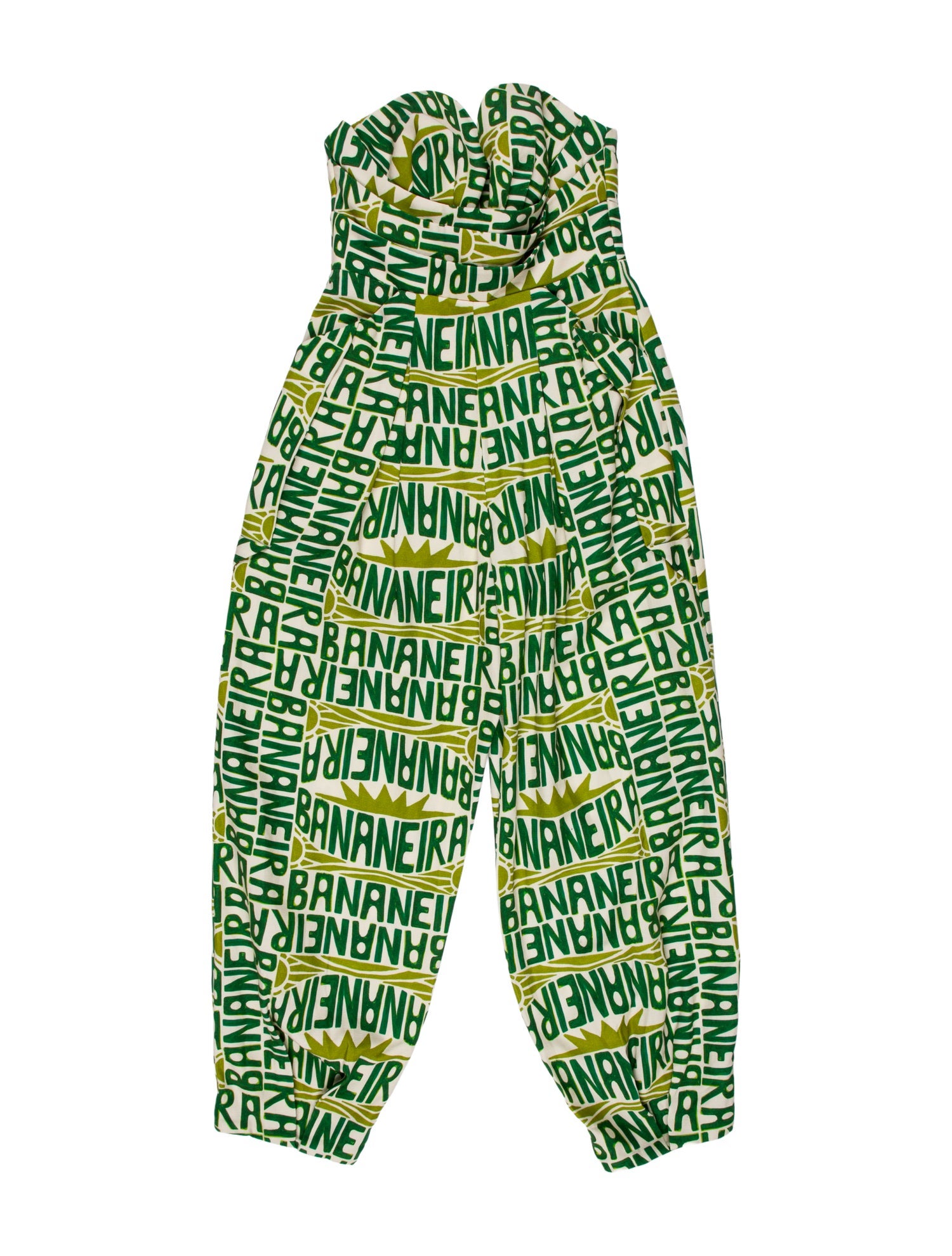 Farm Rio Printed Strapless Jumpsuit