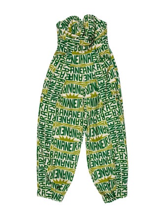 Farm Rio Printed Strapless Jumpsuit