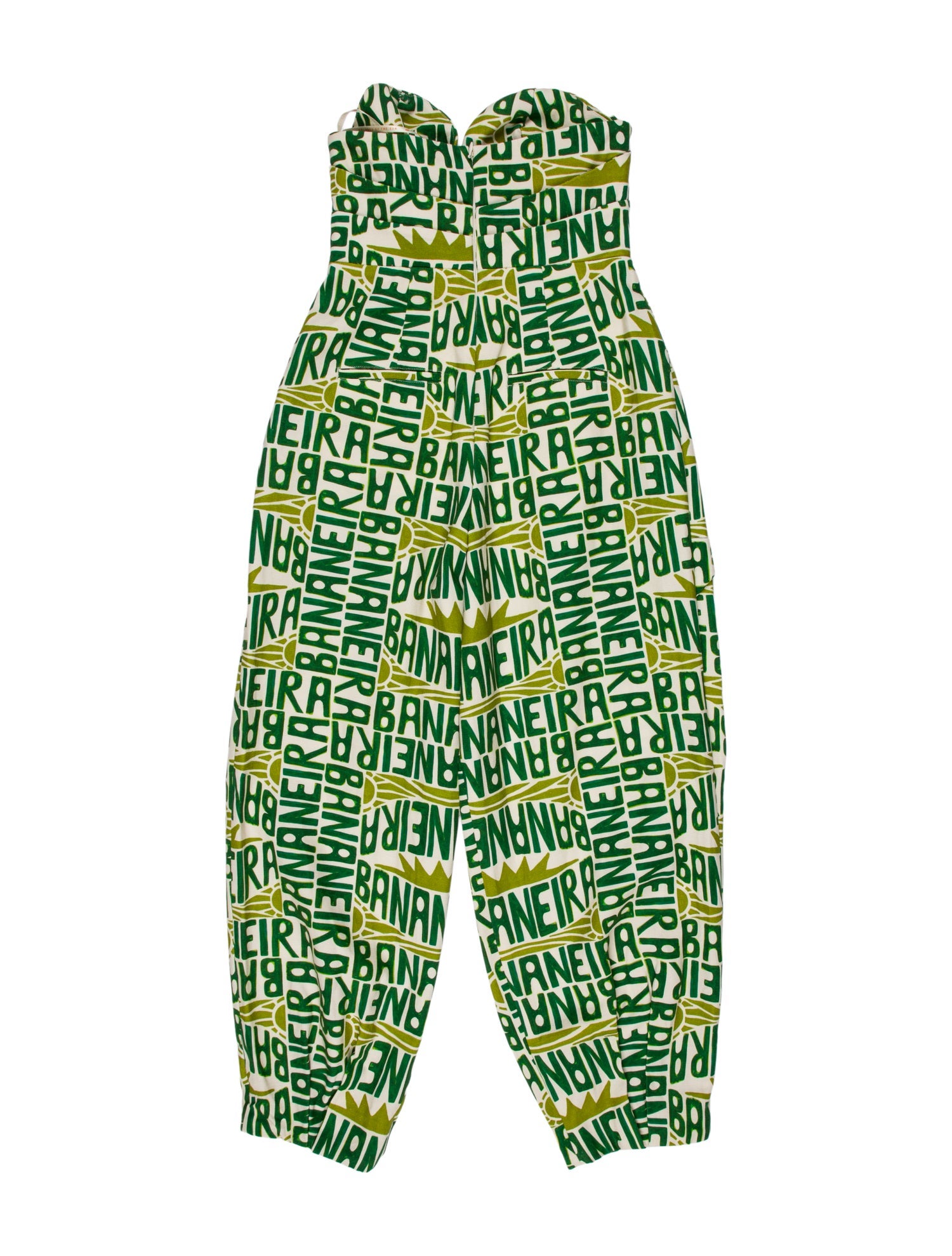 Farm Rio Printed Strapless Jumpsuit
