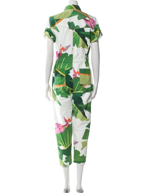 Farm Rio Floral Print Off-The-Shoulder Jumpsuit