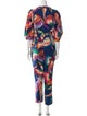 Farm Rio Printed Crew Neck Jumpsuit