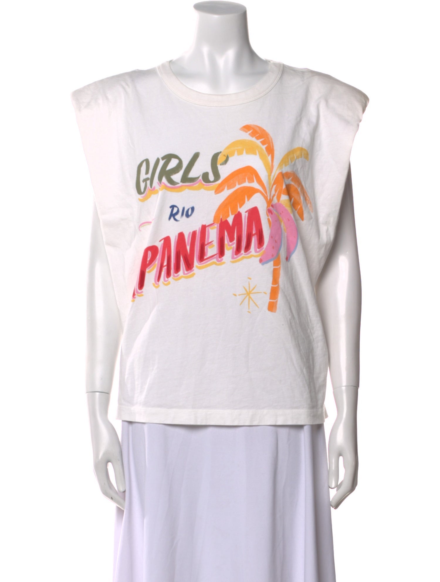 Farm Rio Graphic Print Crew Neck T-Shirt