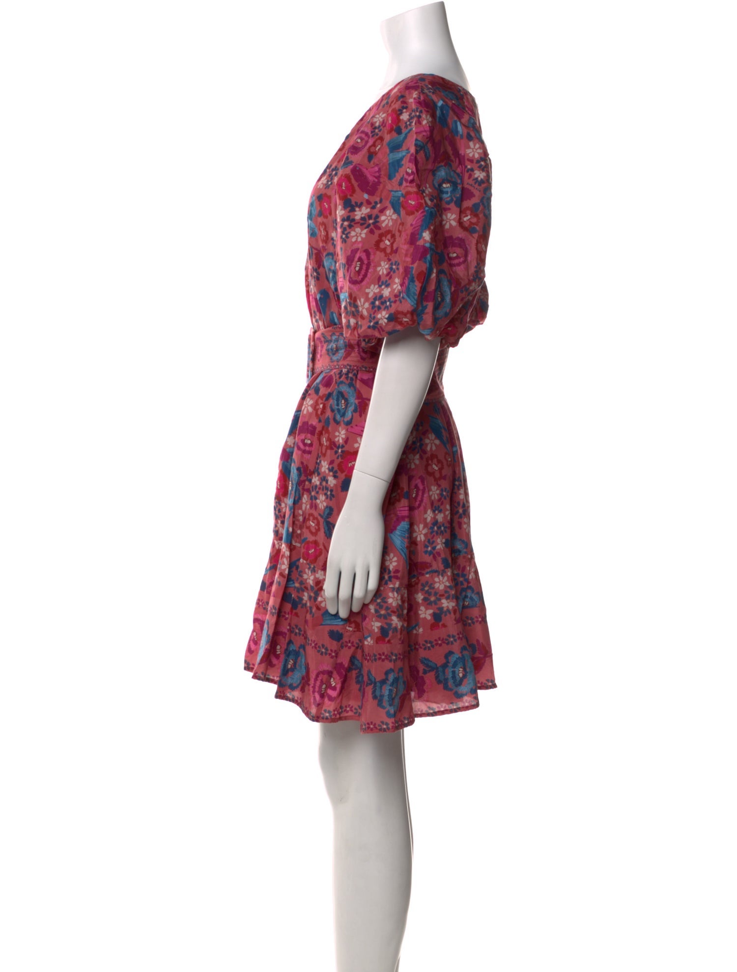 Farm Rio Floral Print Mini Dress
