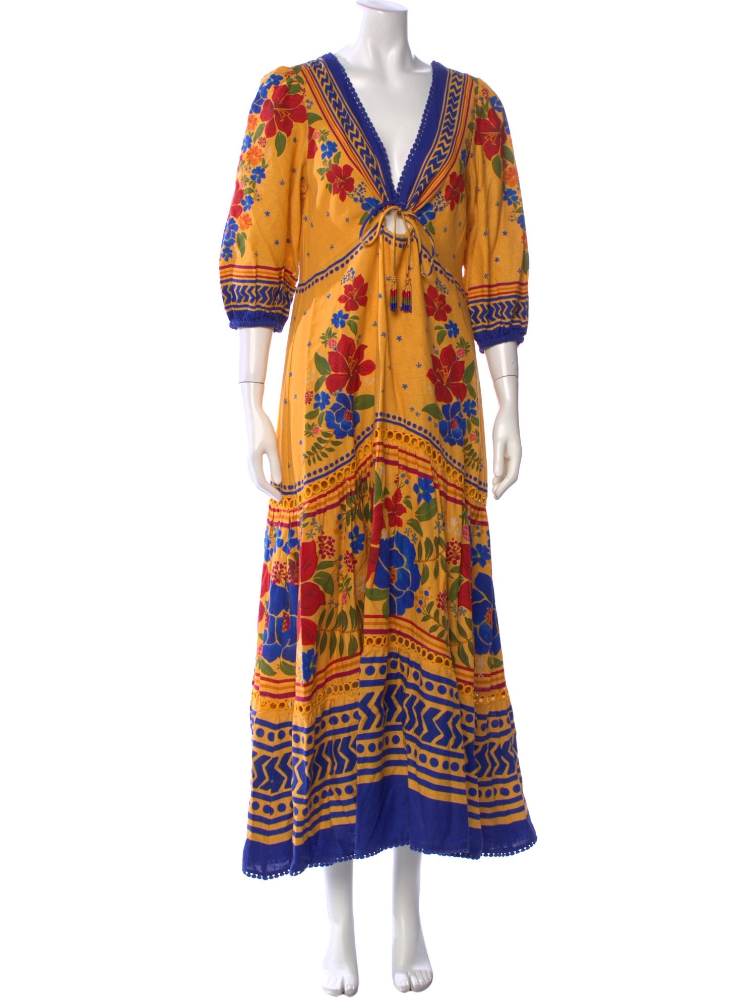 Farm Rio Printed Long Dress w/ Tags