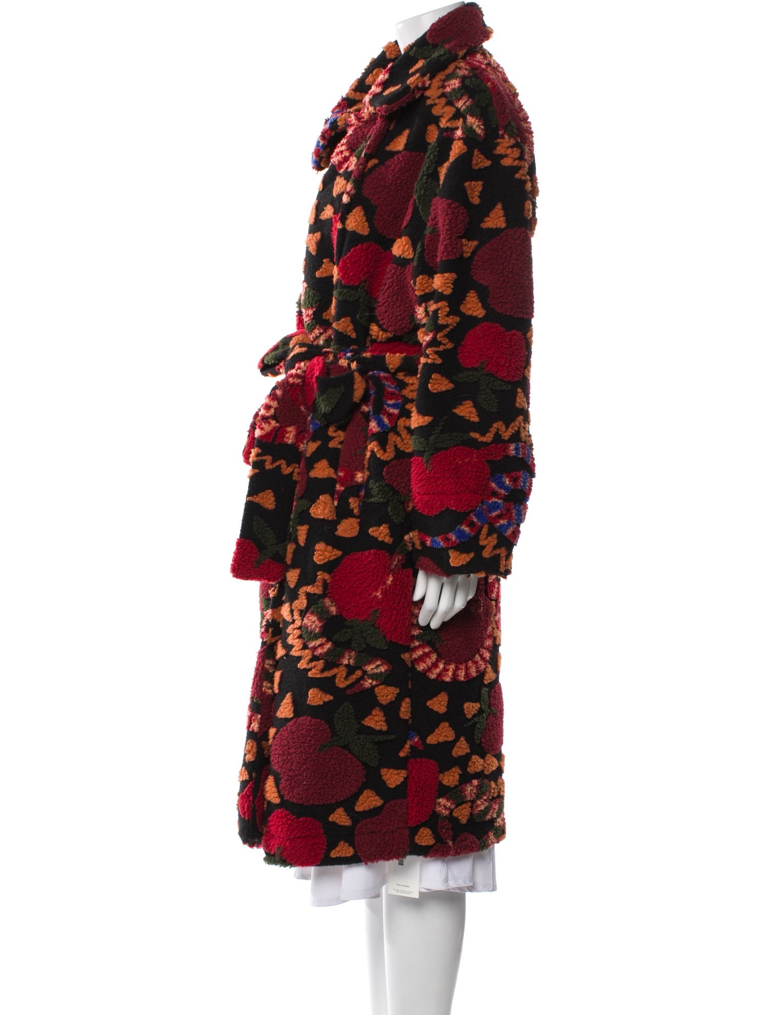 Farm Rio Printed Faux Fur Coat