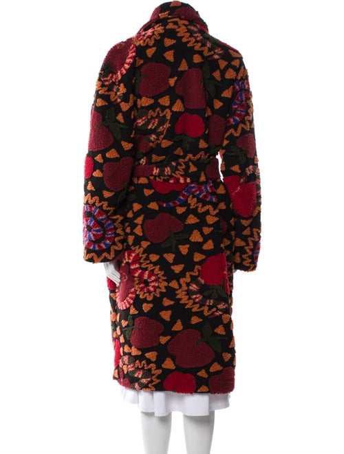 Farm Rio Printed Faux Fur Coat