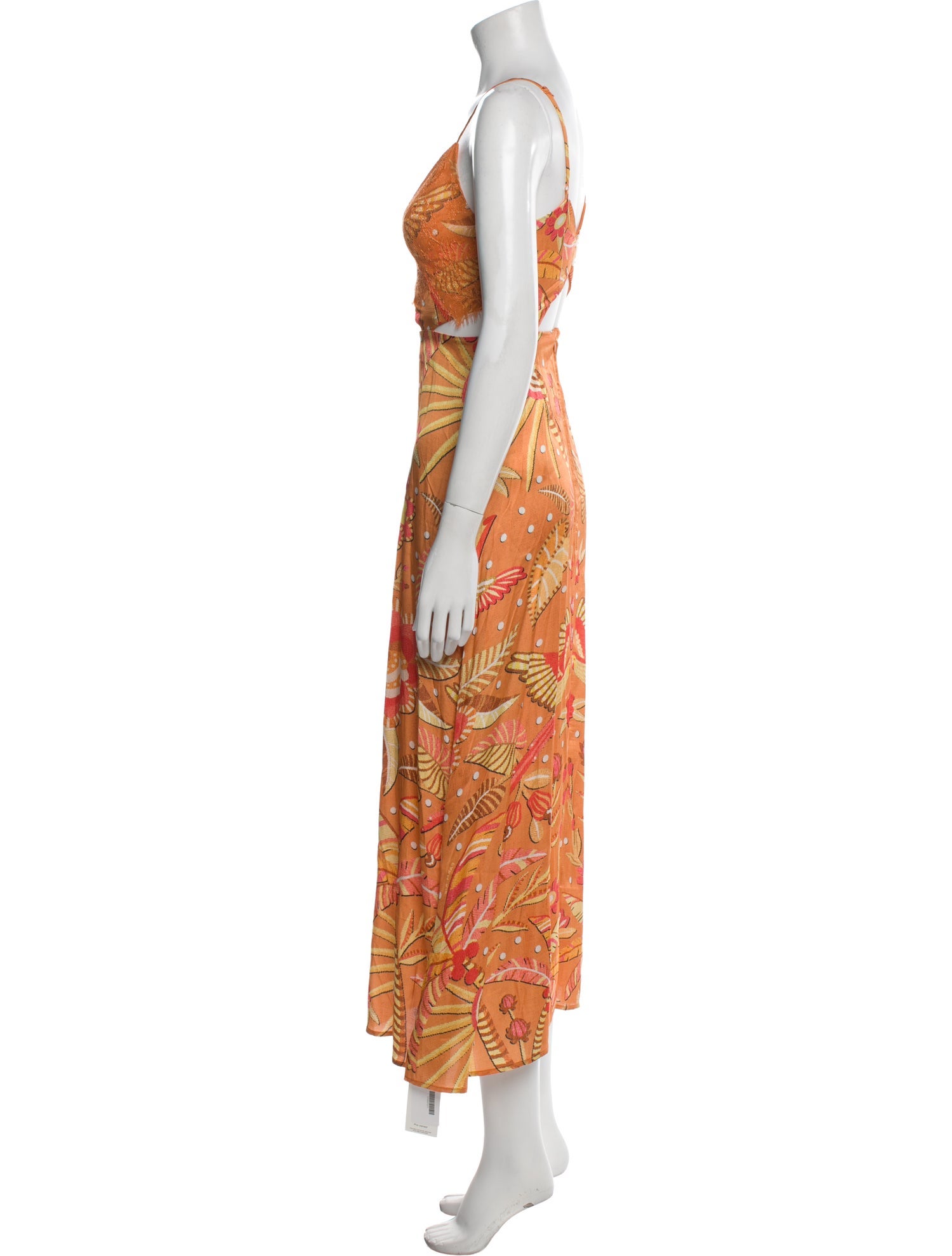 Farm Rio for Anthropologie Floral Print Midi Length Dress w/ Tags