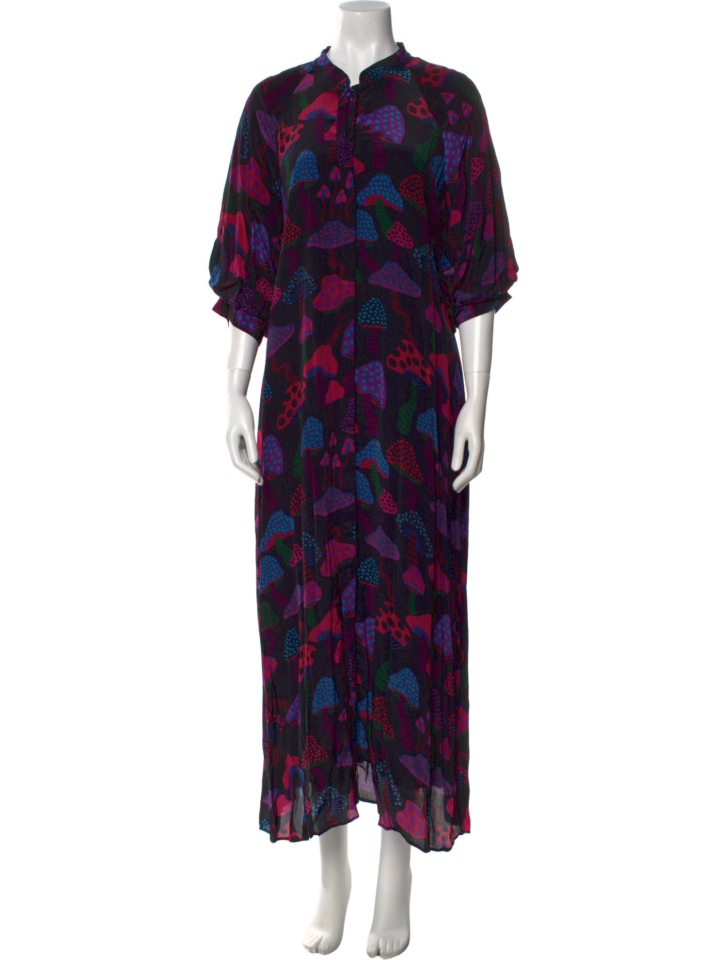 Farm Rio Floral Print Long Dress