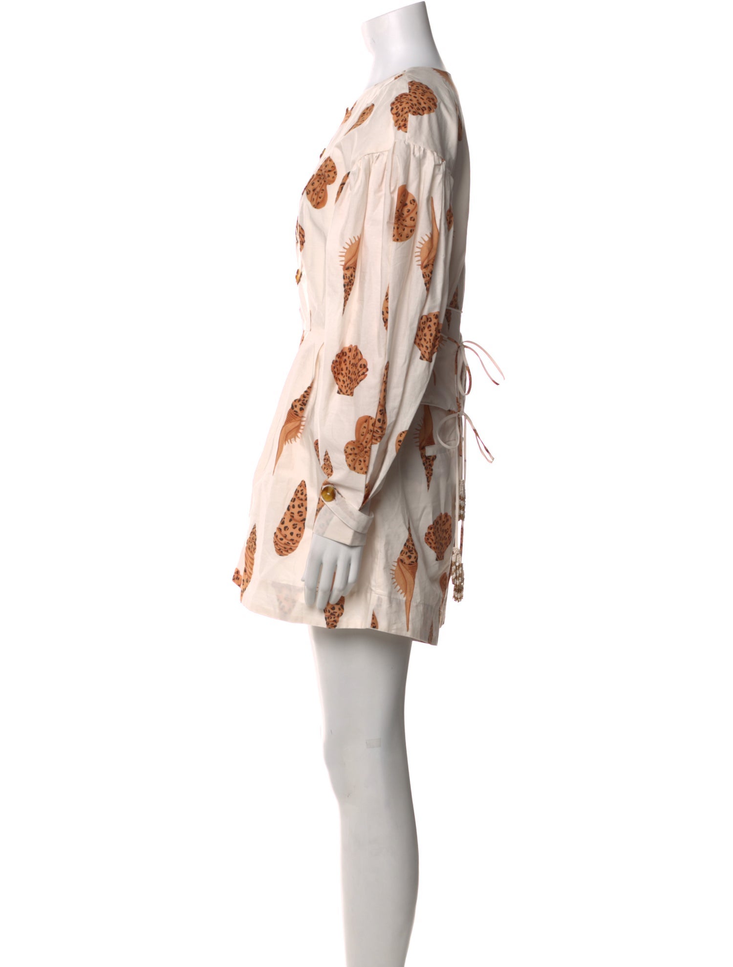 Farm Rio Printed Crew Neck Romper