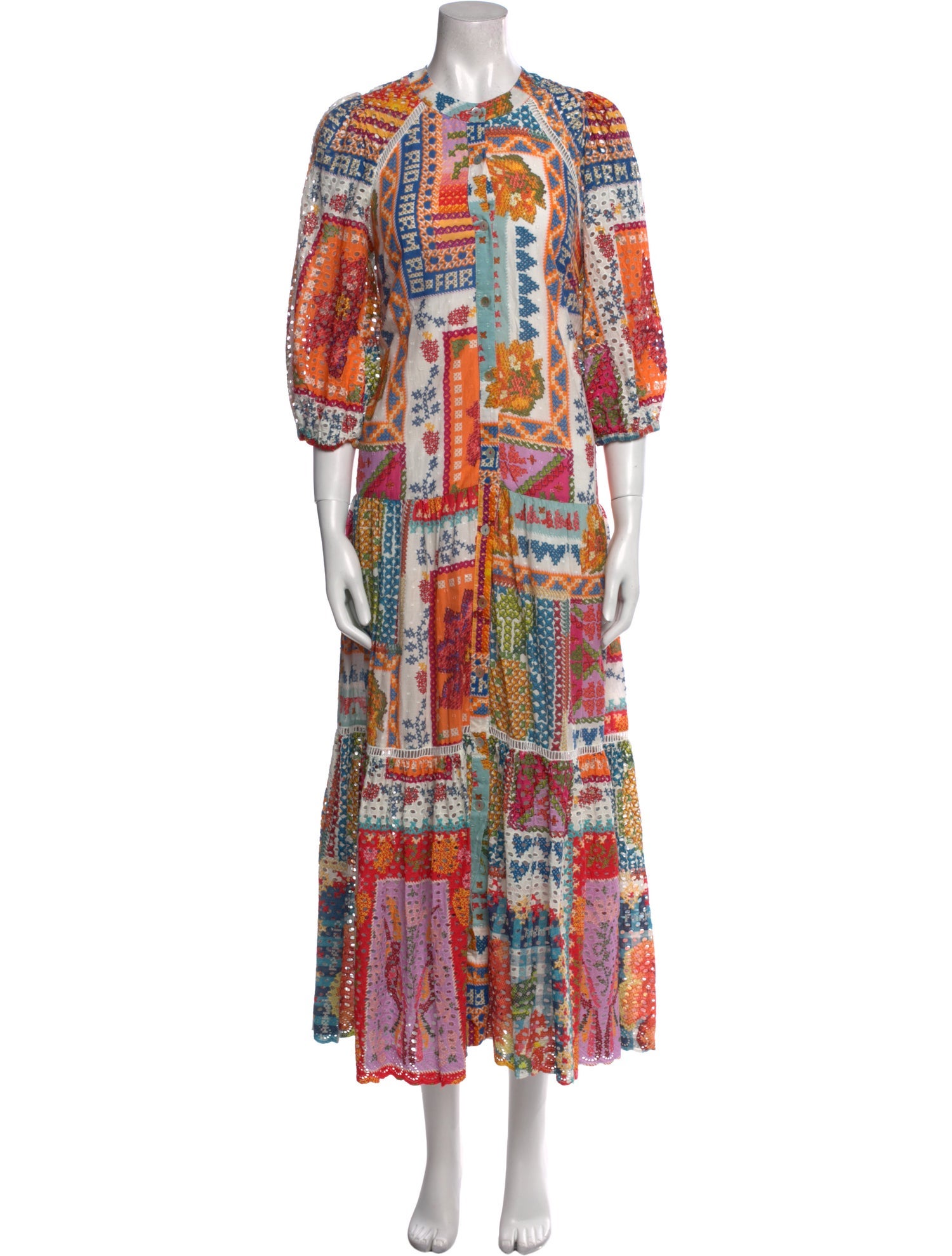 Farm Rio Printed Long Dress