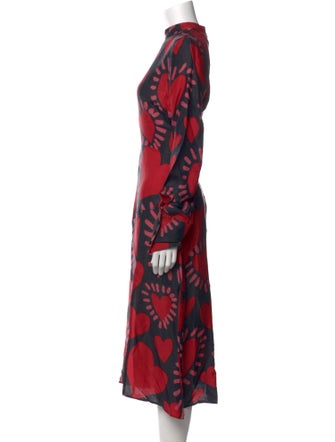 Farm Rio Printed Midi Length Dress
