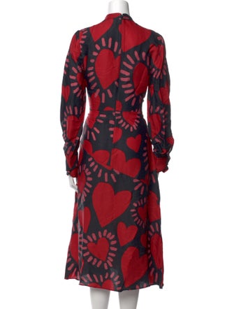 Farm Rio Printed Midi Length Dress
