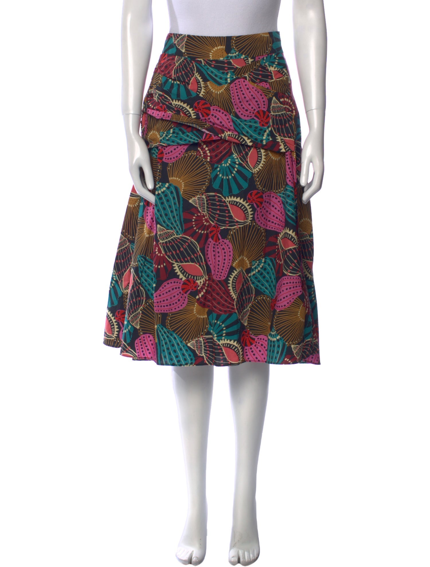 Farm Rio Printed Midi Length Skirt