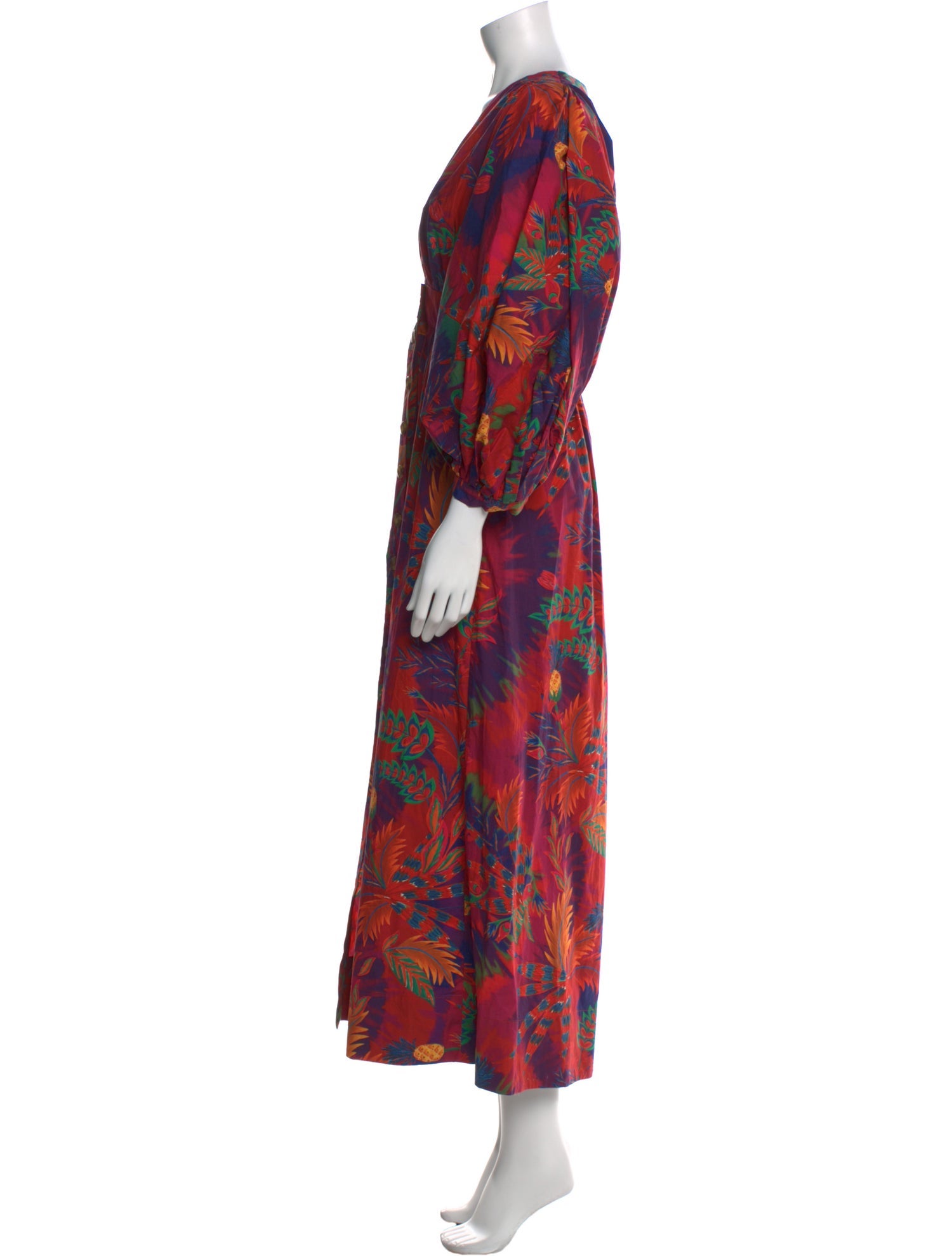 Farm Rio Floral Print Long Dress w/ Tags