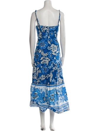 Farm Rio Floral Print Long Dress