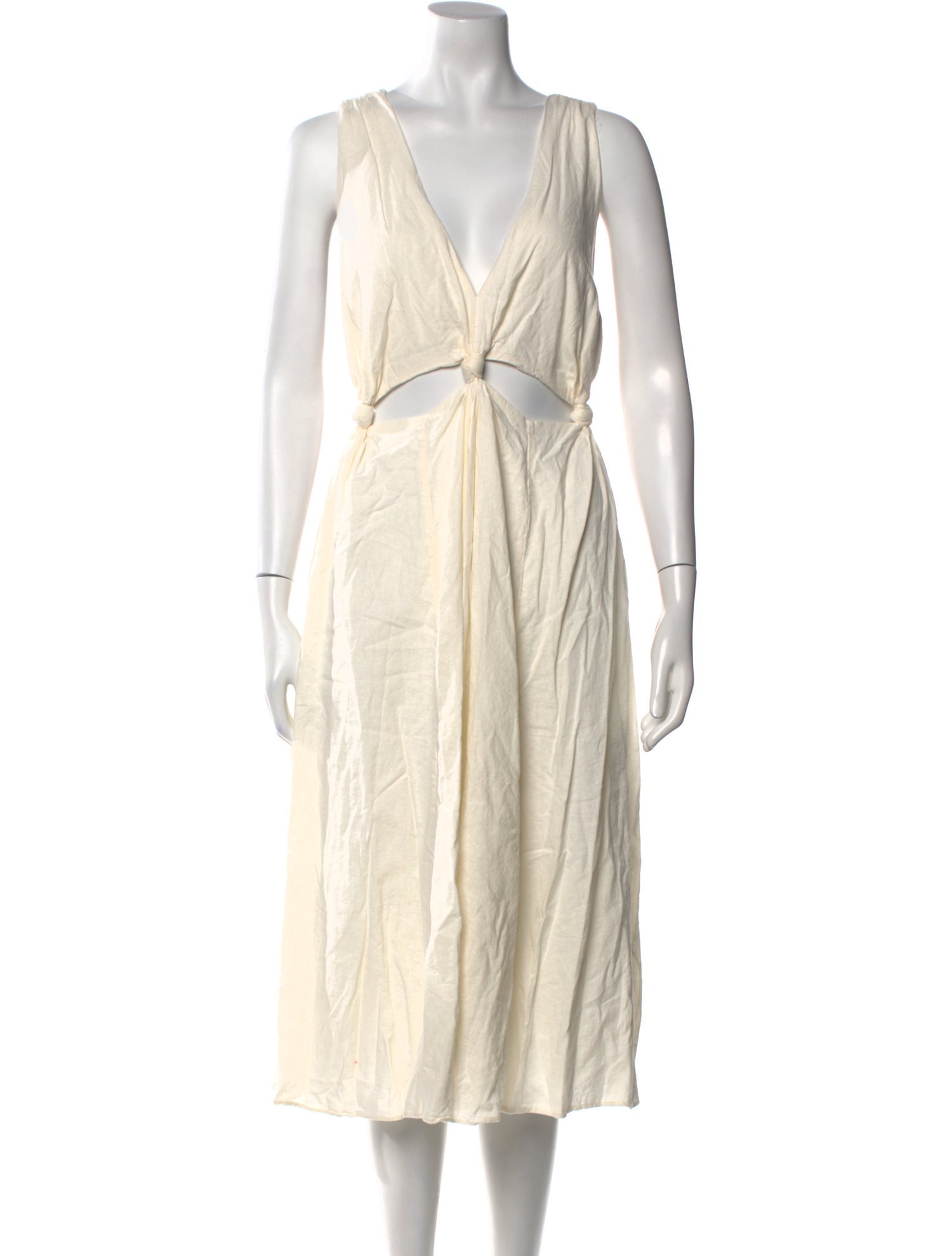 Farm Rio Linen Midi Length Dress