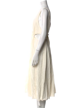 Farm Rio Linen Midi Length Dress