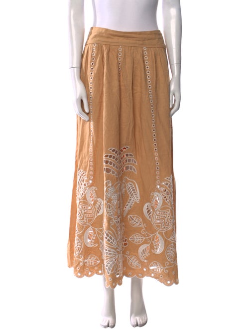 Farm Rio Paisley Print Midi Length Skirt