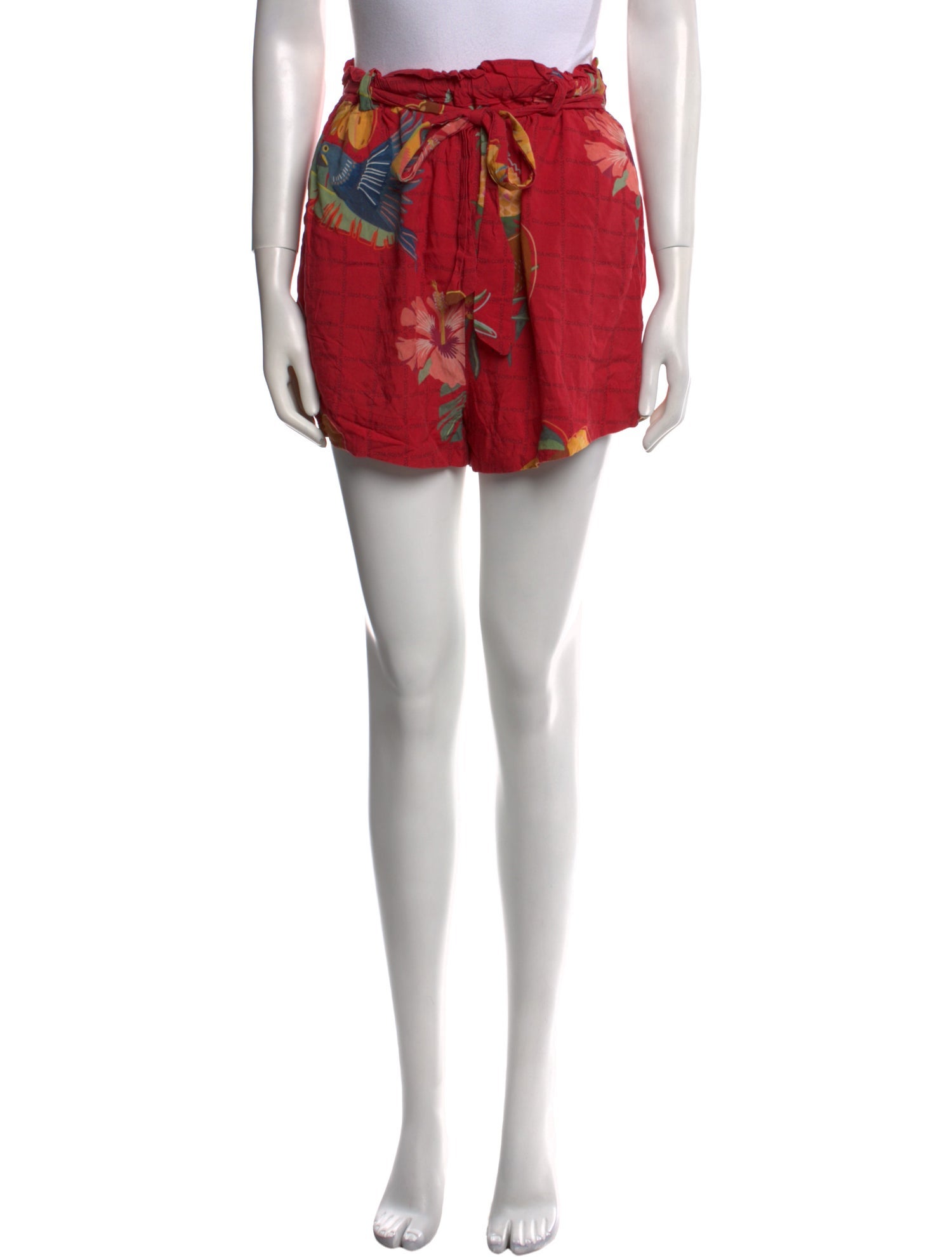 Farm Rio Floral Print Mini Shorts