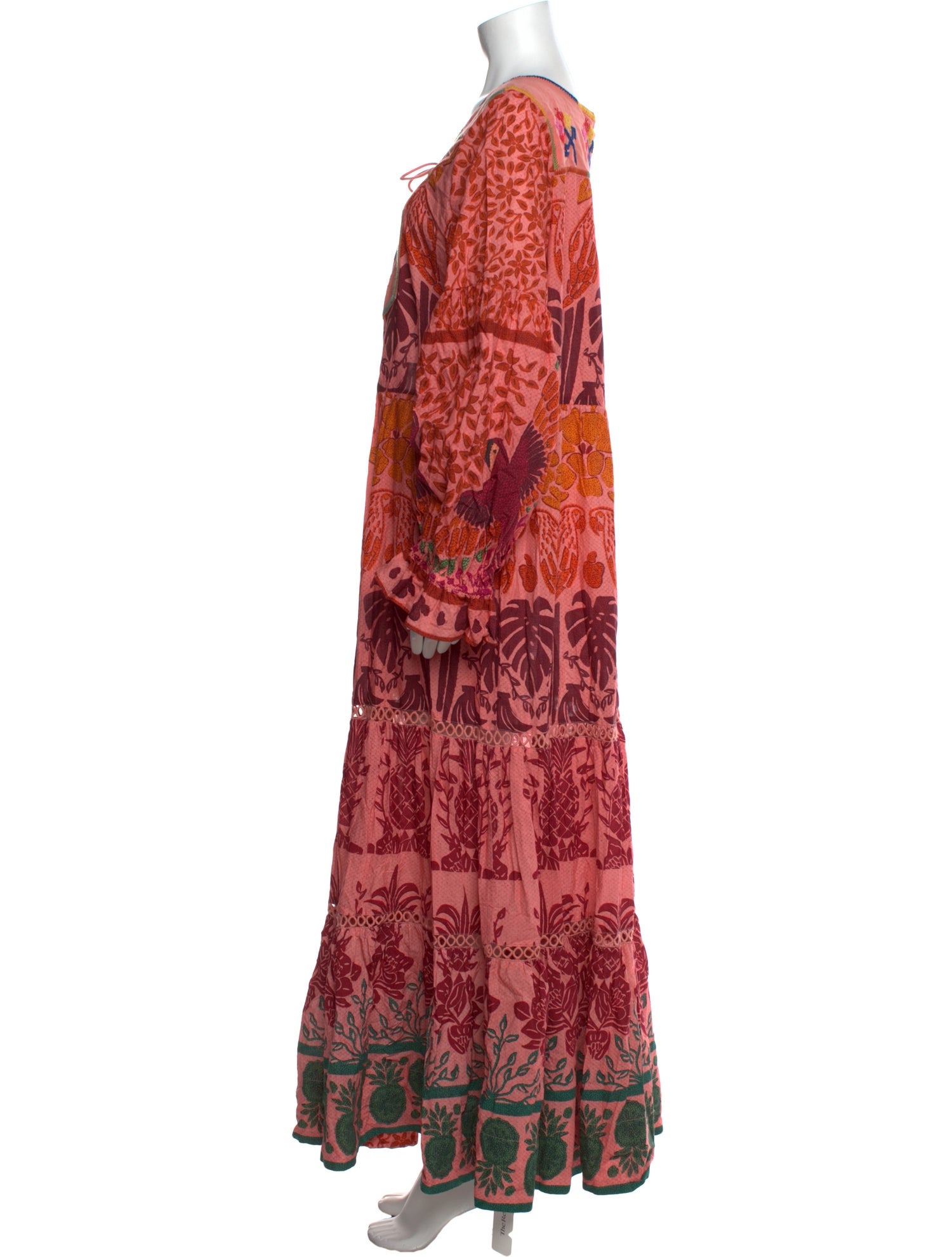 Farm Rio Paisley Print Long Dress