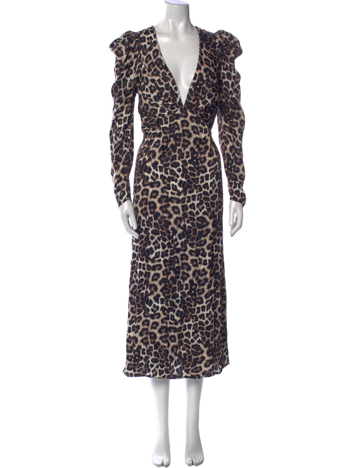 Farm Rio Silk Long Dress w/ Tags