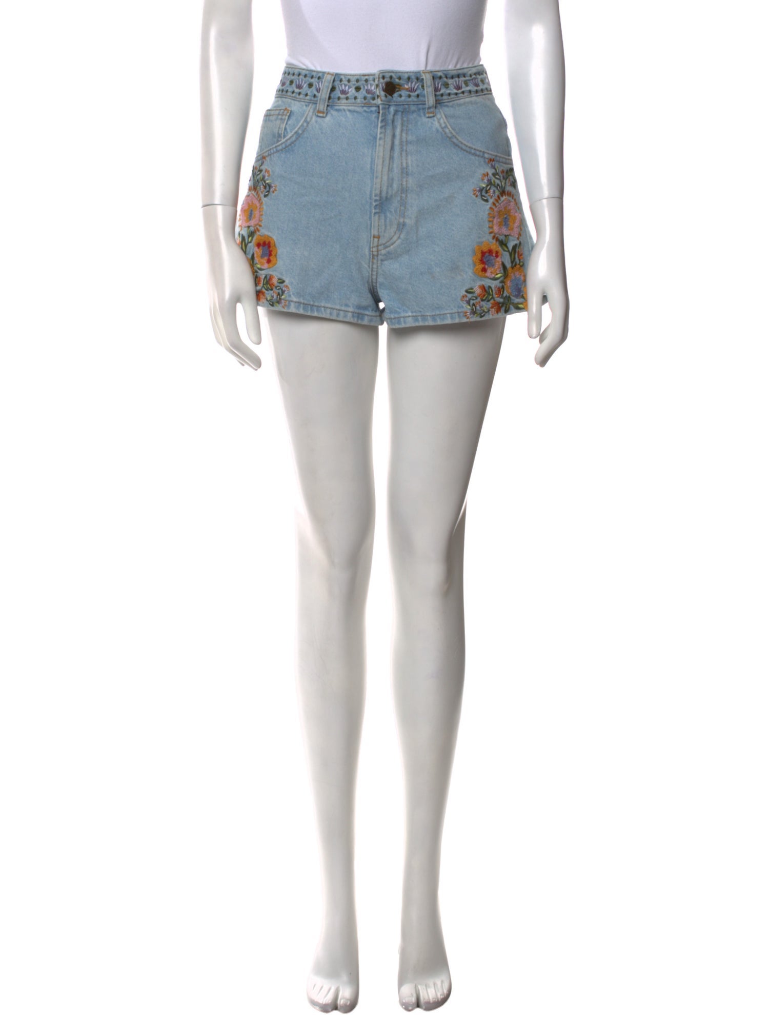 Farm Rio Graphic Print Mini Shorts