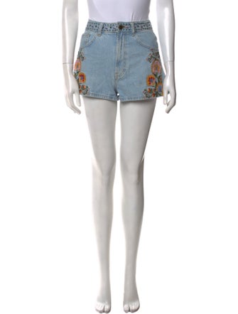 Farm Rio Graphic Print Mini Shorts