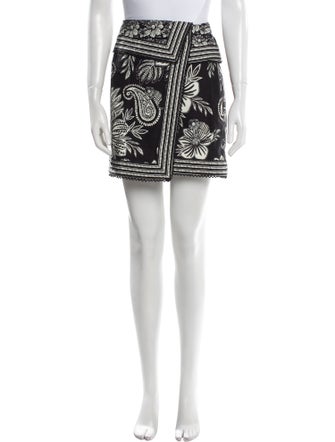 Farm Rio Paisley Print Mini Skirt
