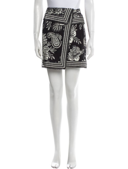 Farm Rio Paisley Print Mini Skirt
