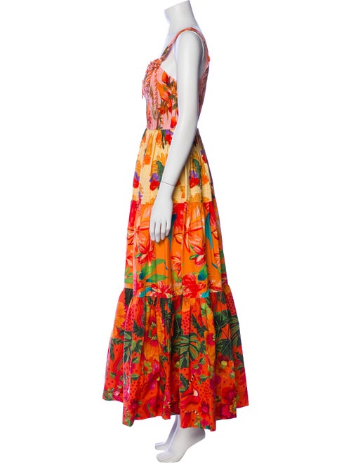 Farm Rio Floral Print Long Dress