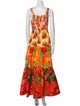 Farm Rio Floral Print Long Dress