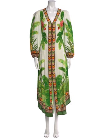 Farm Rio Linen Long Dress