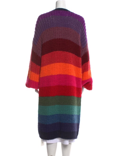 Farm Rio Striped Open Front Sweater