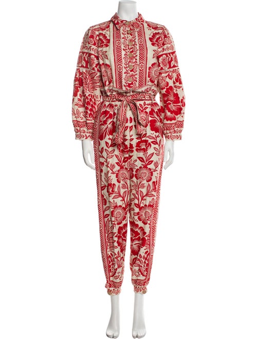 Farm Rio Linen Printed Jumpsuit